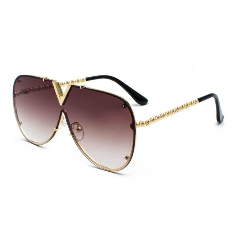 Óculos de Sol Feminino Redondo Transparente - Versão Preta - Lojas LA