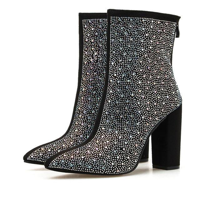 Bota Feminina Salto Alto Modelo DISCOTECA - Vista Principal - Lojas LA