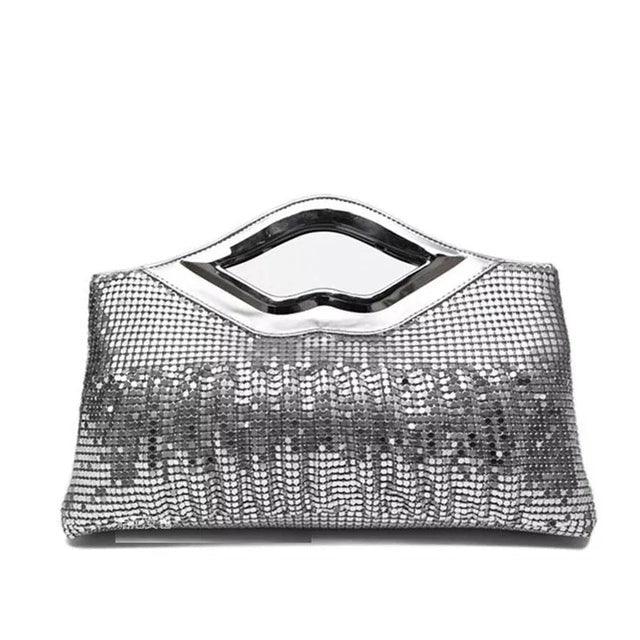 Bolsa Lantejoula Com Strass Modelo ELIS - Vista Lateral - Lojas LA
