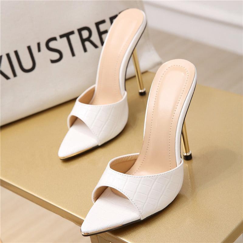Sandália Feminina Mule De Couro Modelo AISHA - Lojas LA