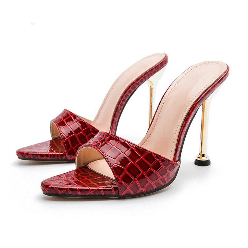 Sandália Feminina Mule De Couro Modelo AISHA - Lojas LA