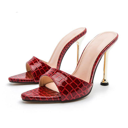 Sandália Feminina Mule De Couro Modelo AISHA - Lojas LA