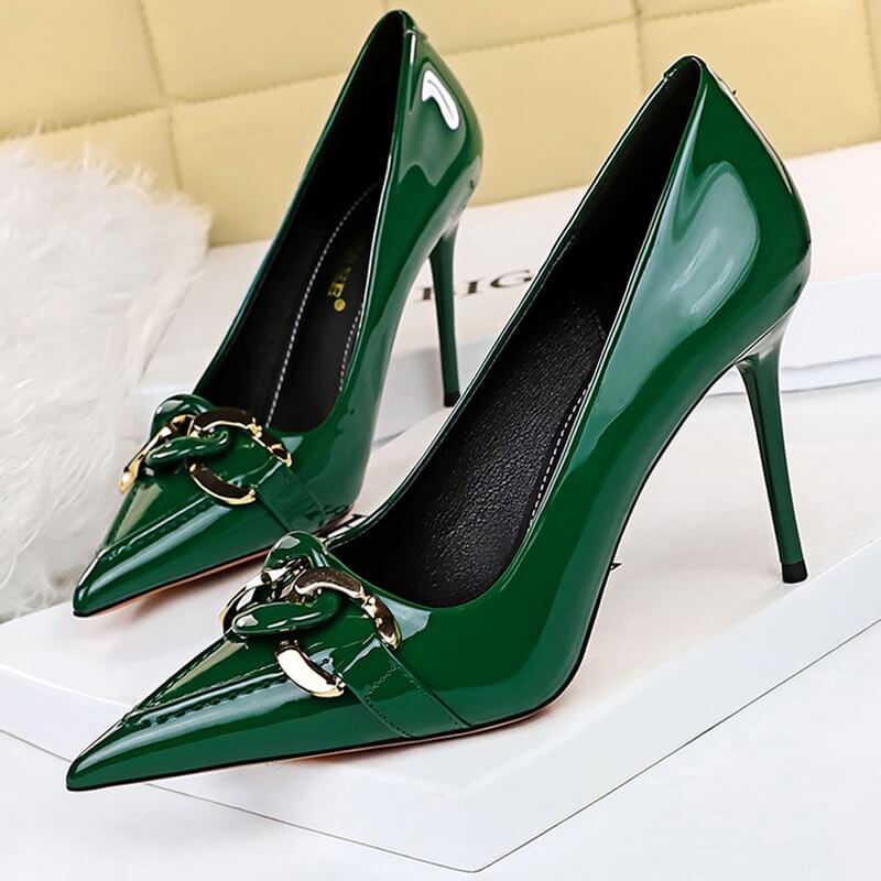 Sapato Scarpin Salto Alto Modelo INFINITY - Lojas LA