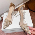 Sapato Transparente Feminino Salto Fino Modelo PLUSS - Lojas LA